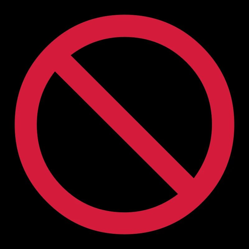 no - prohibited - banned
