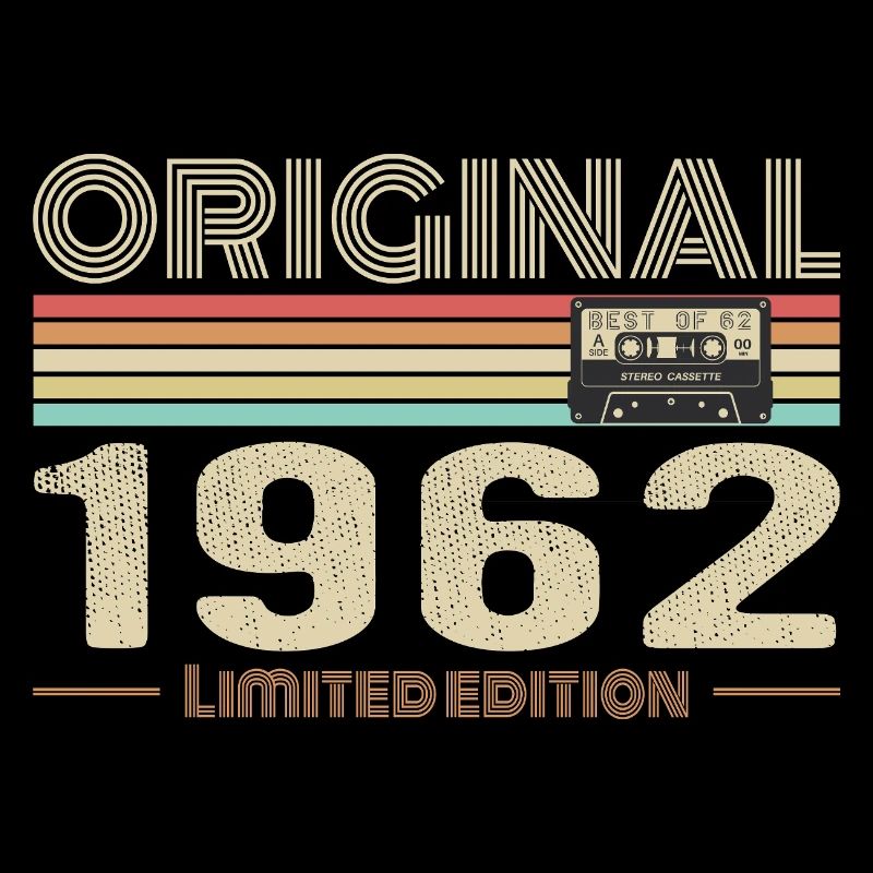 Original 1962 Vintage 1962 Retro Birthday 1962