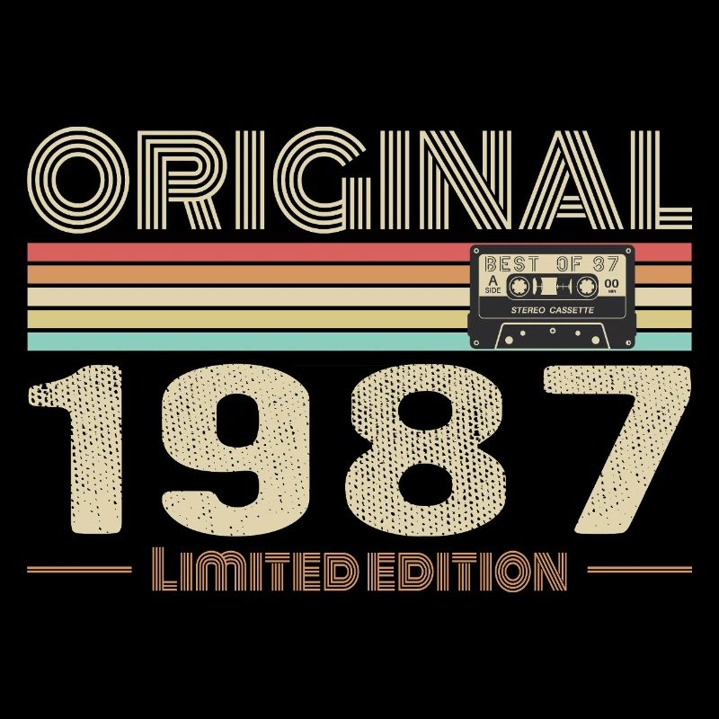Original 1987 Vintage 1987 Anniversaire Rétro 1987