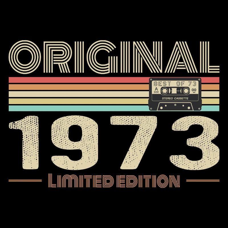 Original 1973 Vintage 1973 Anniversaire Rétro 1973