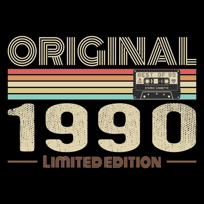 Original 1990 Vintage 1990 Anniversaire Rétro 1990
