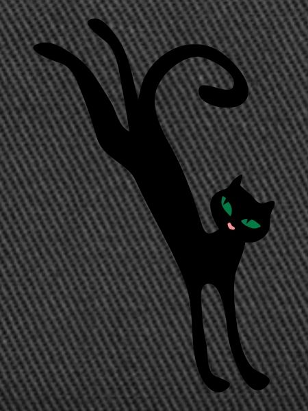 Retro jumping cat
