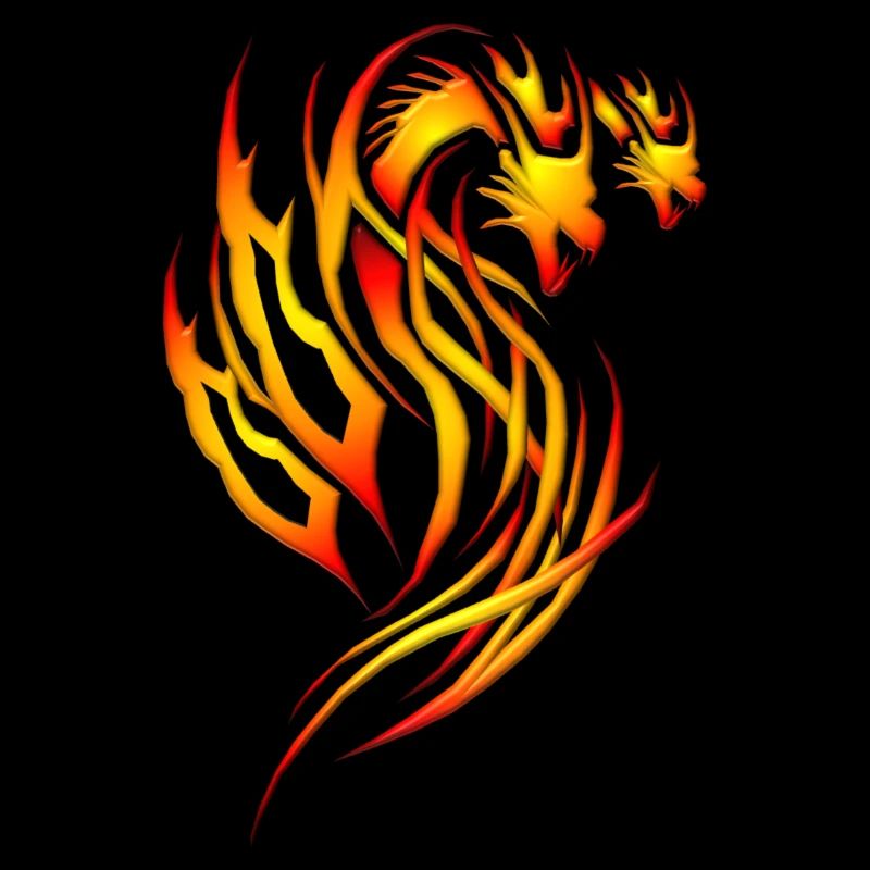 Roter Feuer-Drache_x2