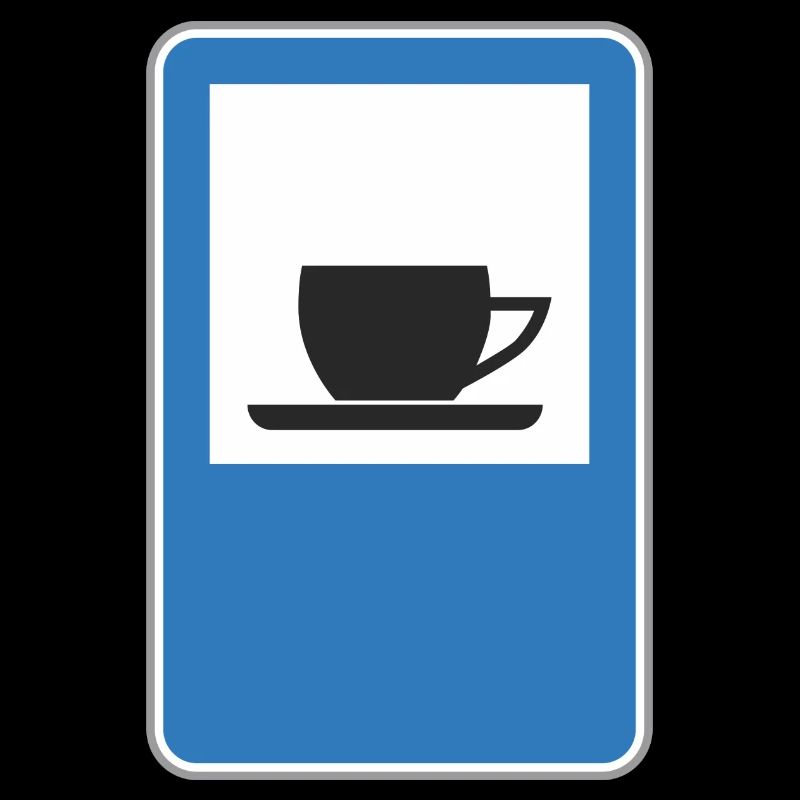 Road sign cafe