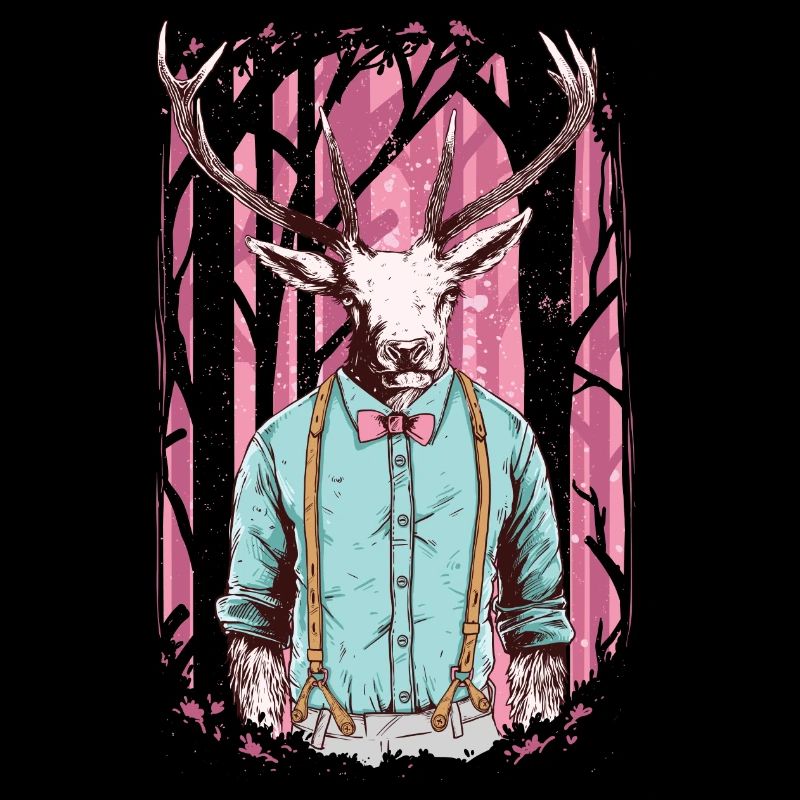 Der ultimative Weihnachts-Hirsch mit Fliege.