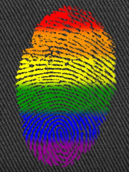 Rainbow LGBT Fingerprint
