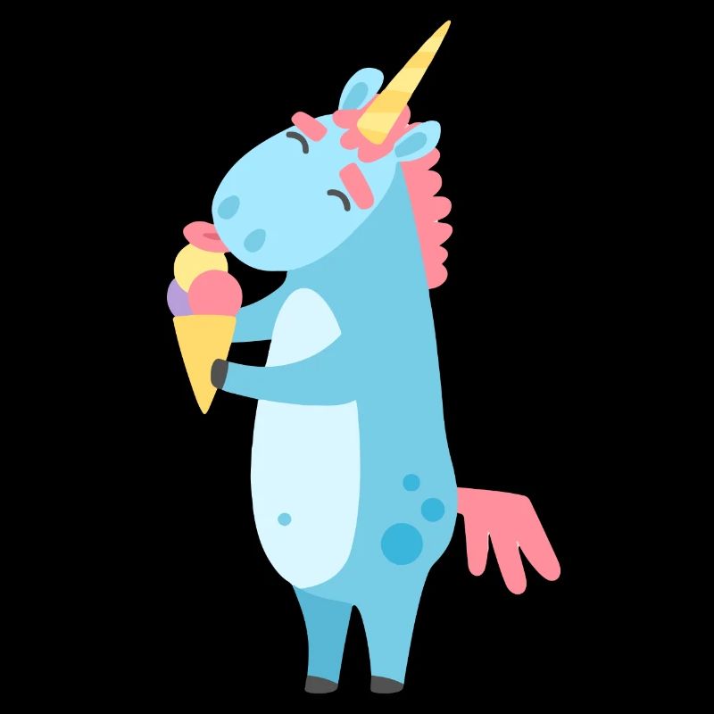 Licorne avec de la glace