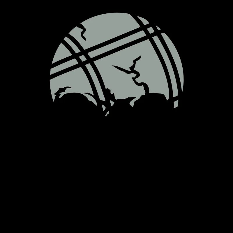 petanque ball dead death head skull11204