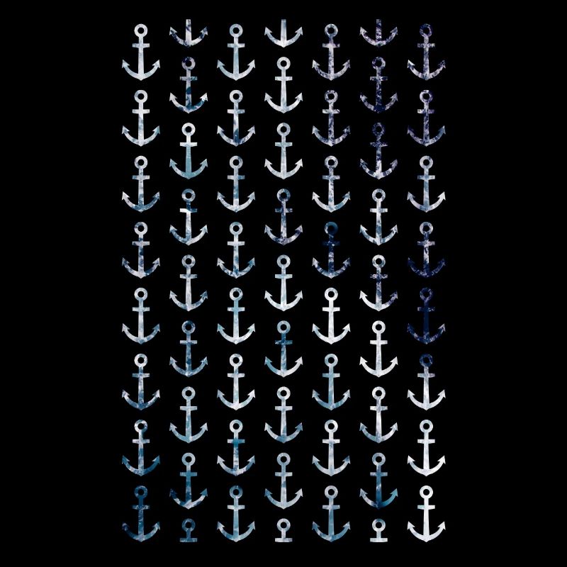 Modèle d'ancre maritime dans le style vintage
