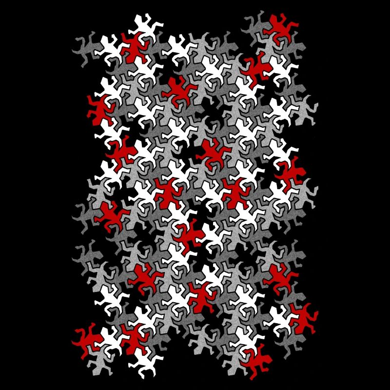 Escher Reptilien Mosaik