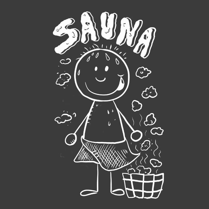 Dampf Sauna Strichmännchen