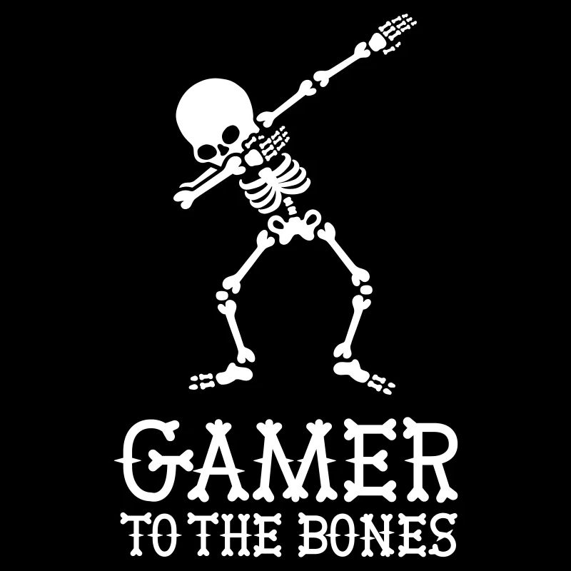 Gamer to the bones DAB DABBING Skeleton Gaming
