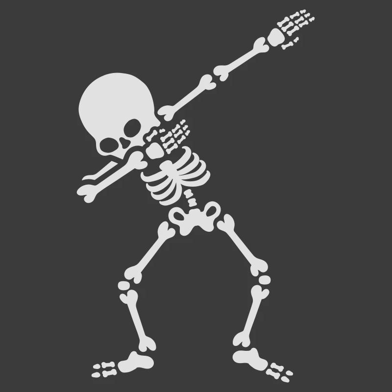 Dabbing skeleton dab dance Halloween