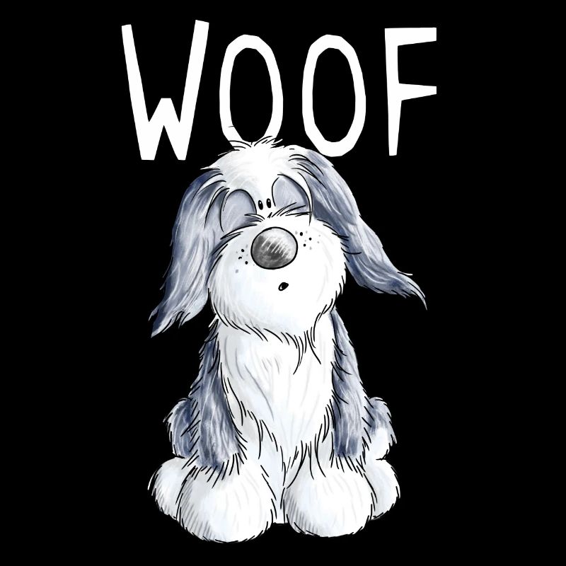 Woof Bearded Collie - Beardie - Geschenk - Comic