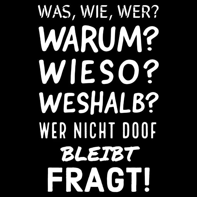 Humorvolle deutsche Fragesätze Grafik
