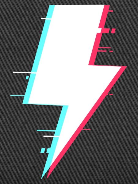 Blitzstil Retro Digitale Beleuchtung