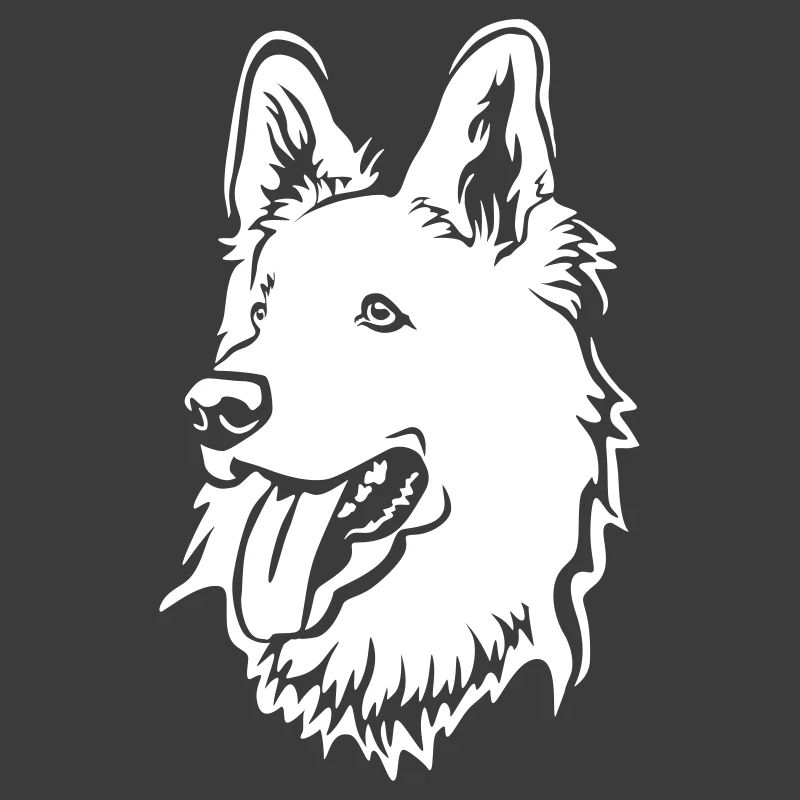 Swiss Shepherd Head "Black Edition"