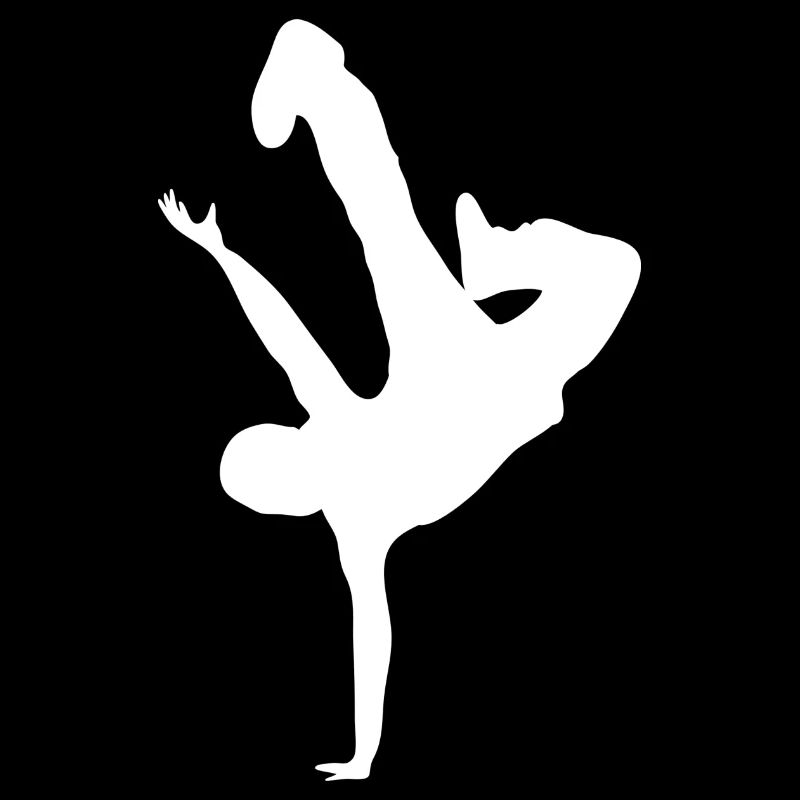 Imprimé silhouette acrobatique