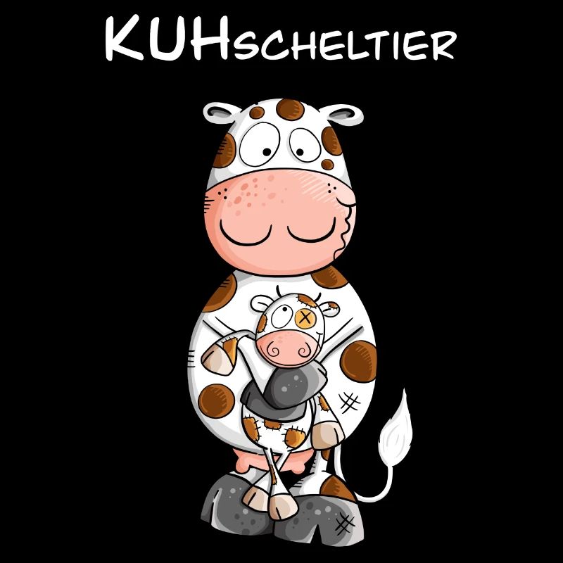 Kuh mit Kuscheltier I KUHscheltier Wortspiel