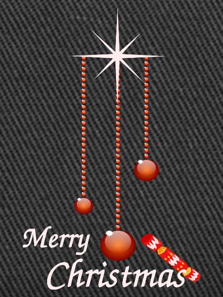 Weihnachtskugeln mit Bonbon