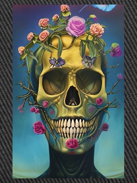 Beautiful fantasy Skull