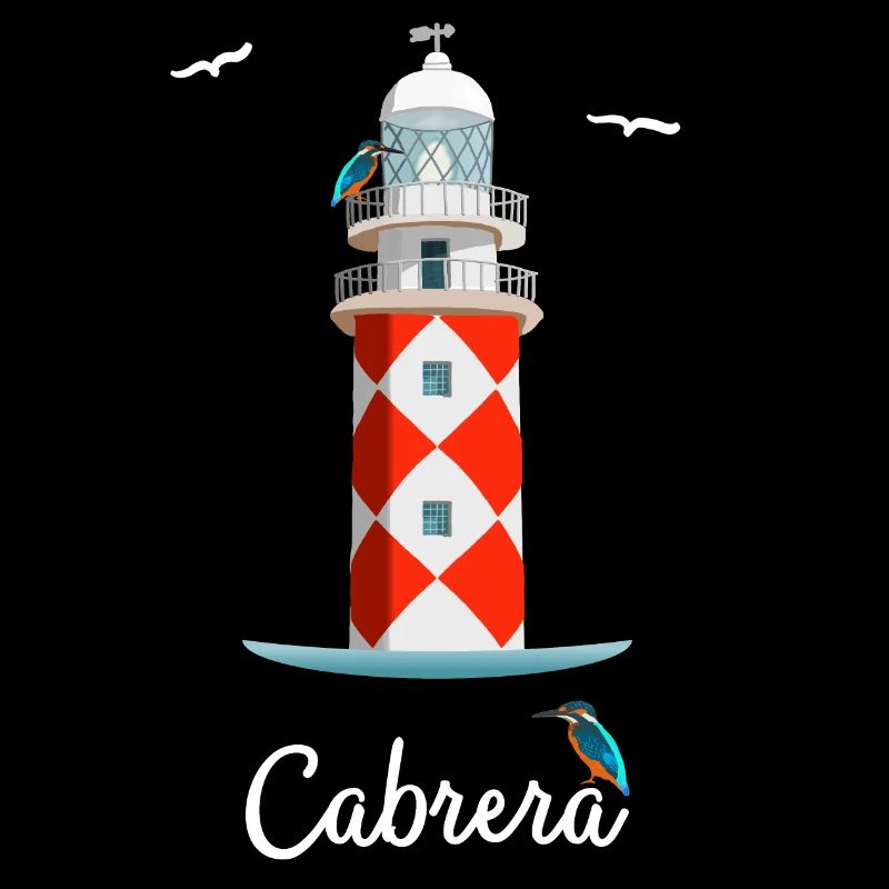 Îles Baléares Île Cabrera, dessin du phare