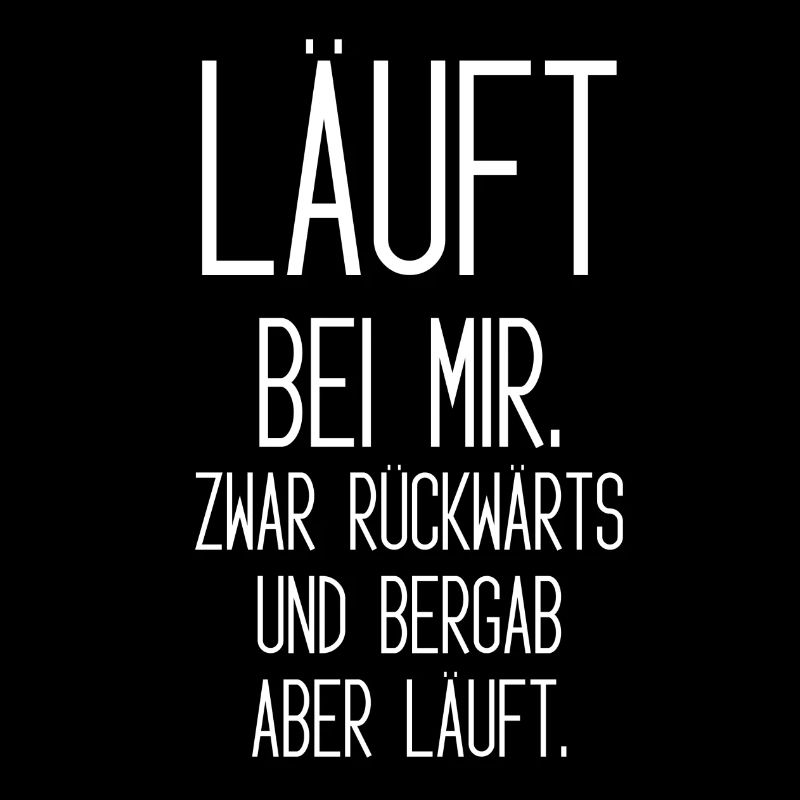 Lauf Motivation Spruch auf Weißem Hintergrund