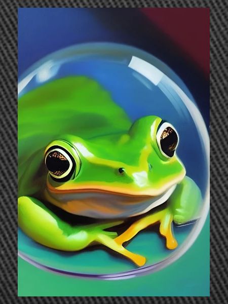 Frog in a bubble