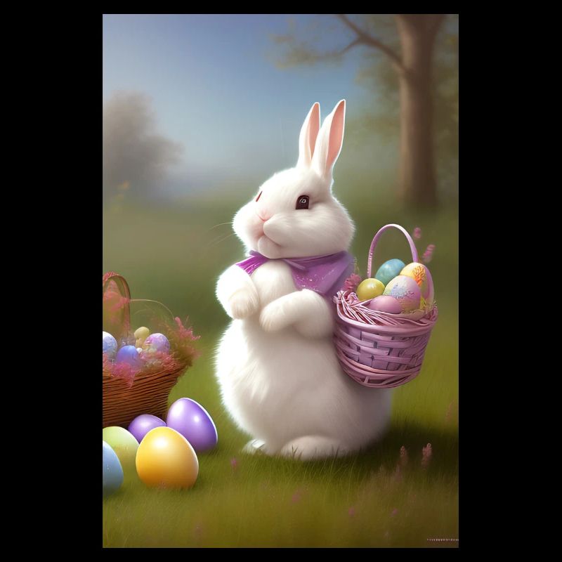 Easter Bunny with Easter Eggs