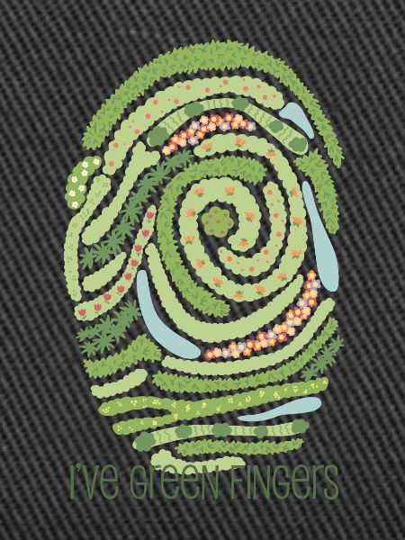 Garten-Fingerabdruck