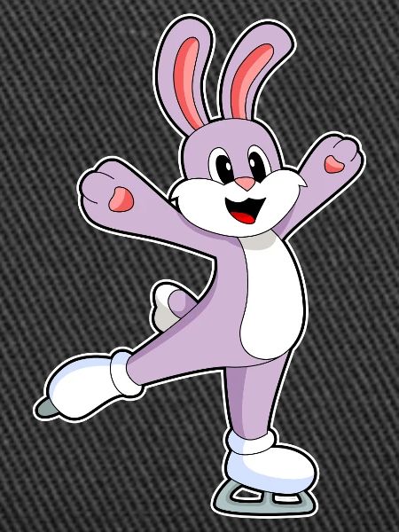 Rabbit Ice Skating Skates