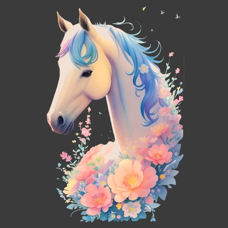 Cheval fleur
