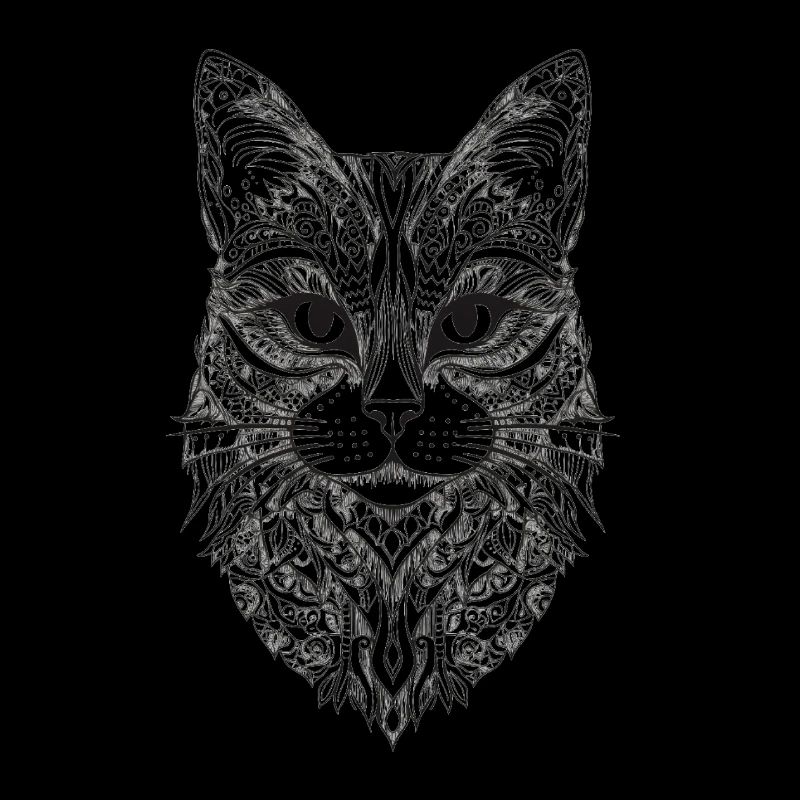 Conception de Mandala de chat