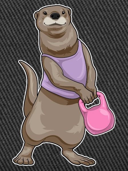 Otter Bodybuilder Hantel Bodybuilding