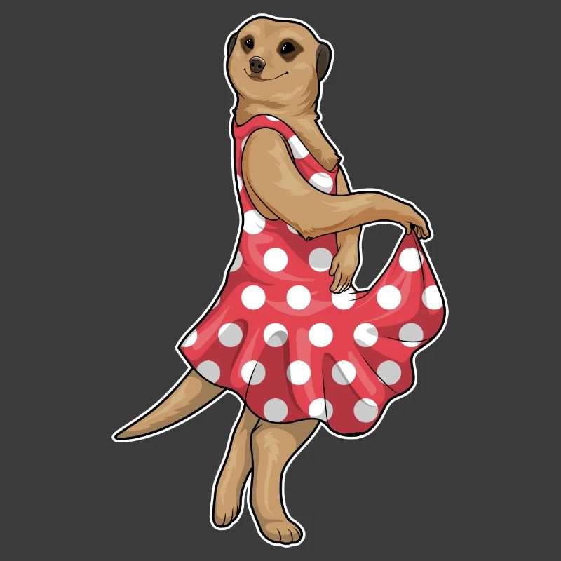 Erdmännchen Polka Dots Kleid