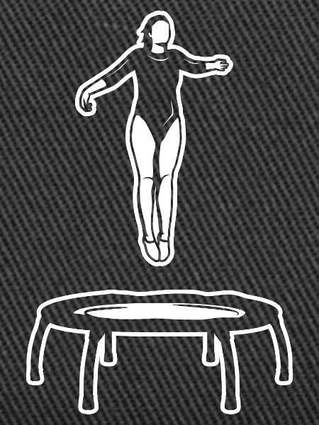 Trampolinspringerin Mädchen