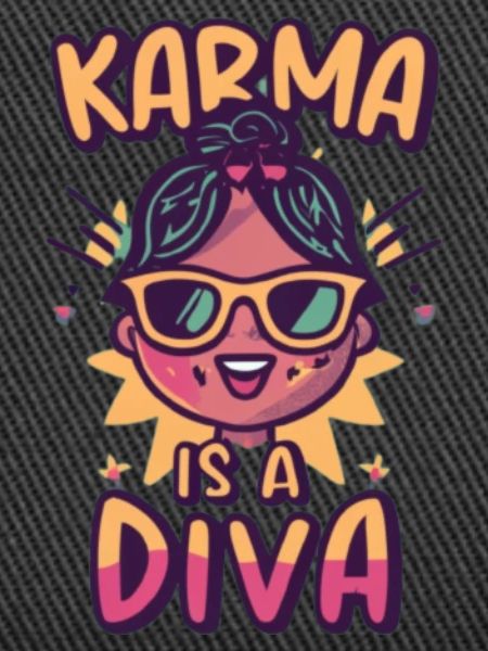 Karma Diva Cartoon Tee