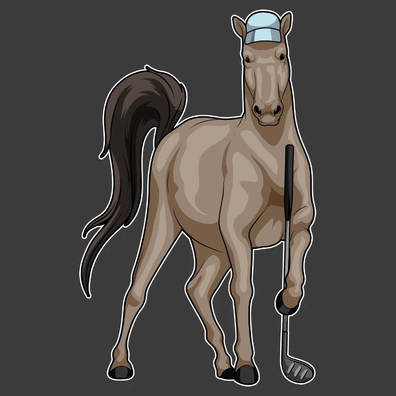 Pferd Golf Golfschläger