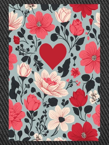 Hearts and Flowers Pattern