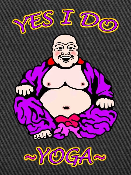Humorous Yoga Illustration