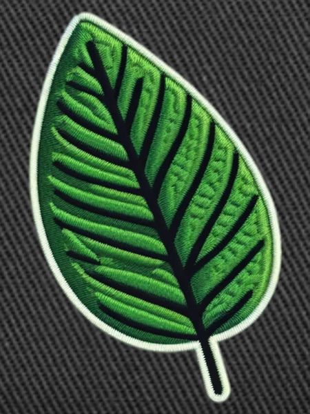 Grünes Blatt Patch