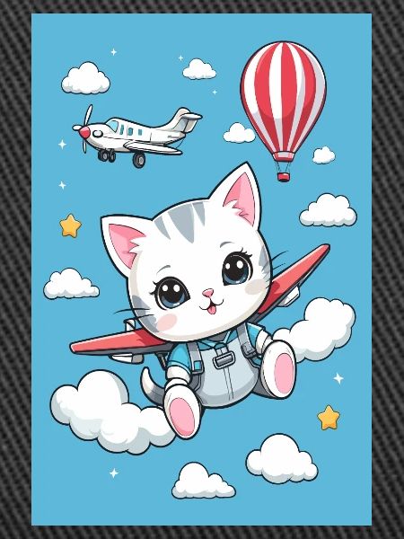 Chat volant mignon