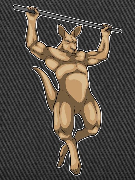 Kangaroo Bodybuilder Pull-Ups Bodybuilding