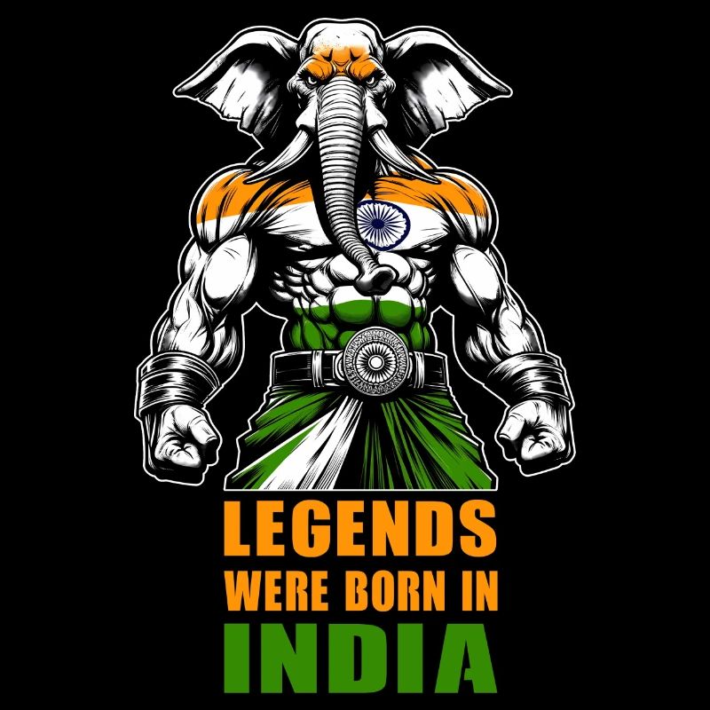 Indien Elefanten Legenden Design