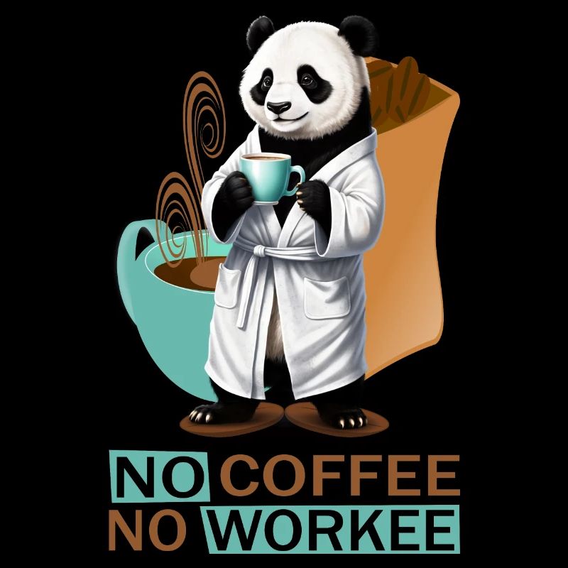 Panda mit Bademantel