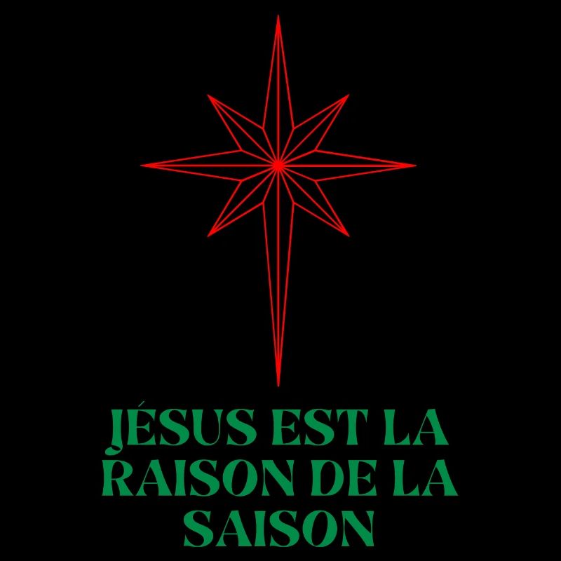 Étoile de Noël avec citation religieuse