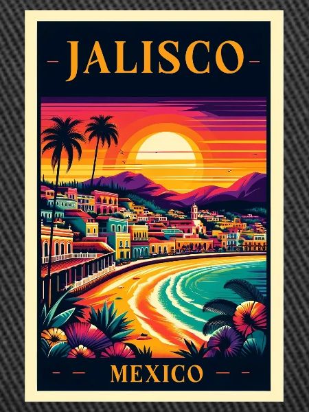 Jalisco Mexico sunset design