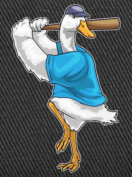 Ente Baseball Baseballschläger