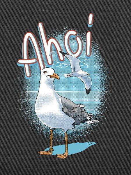 Ahoy Seagull Illustration