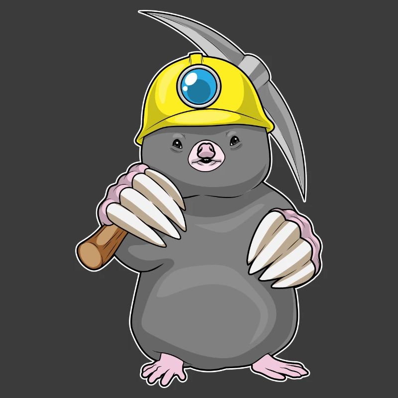 Mole Miner Pickaxe Mining